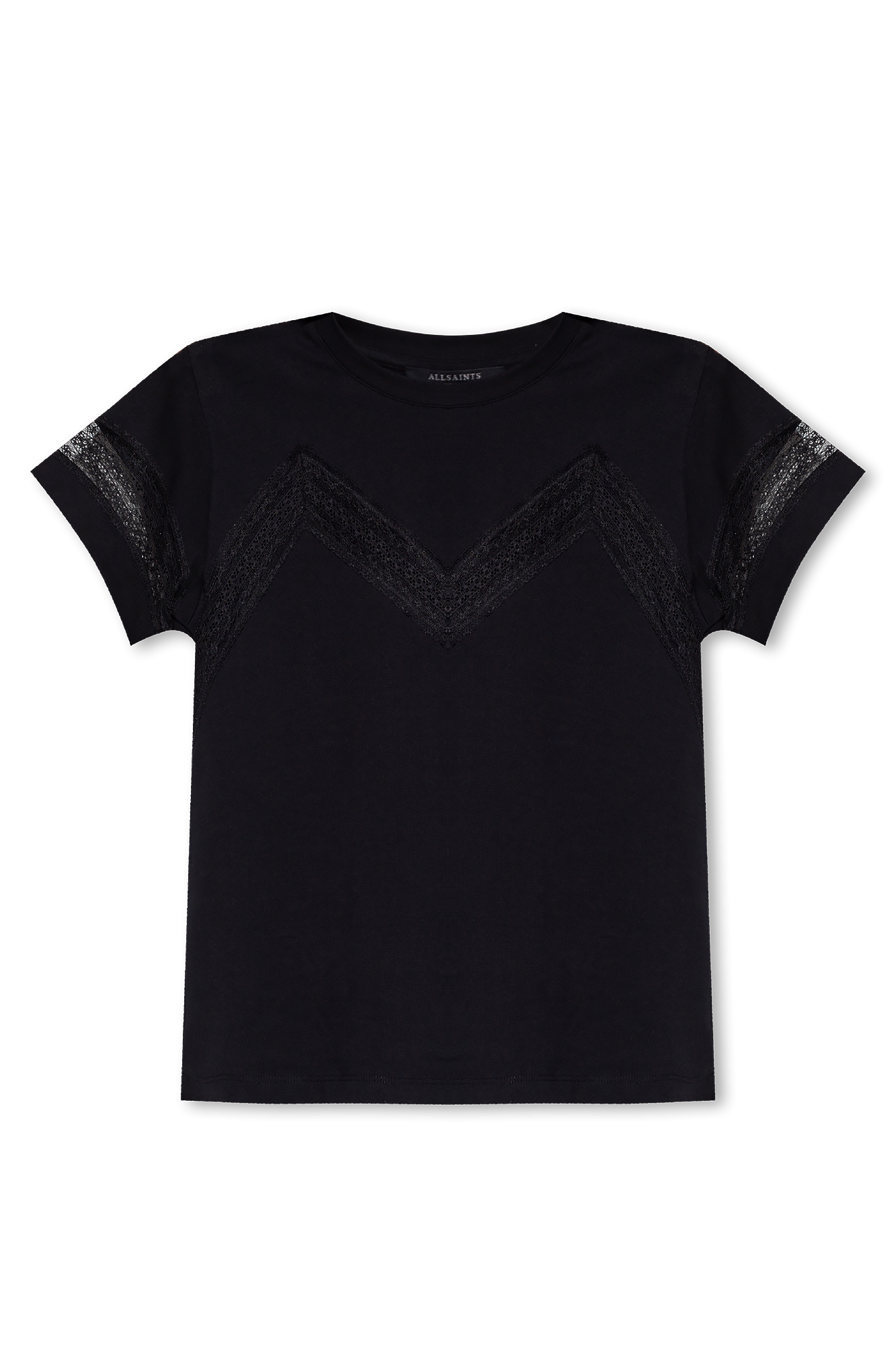 AllSaints 'Lina' lace-trimmed T-shirt | Women's Clothing | Vitkac